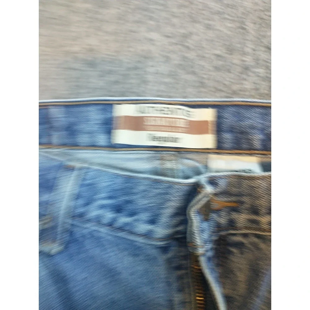 Levi Strauss Signature Mens Regular Fit Light Wash Blue Denim Jeans W36 L29